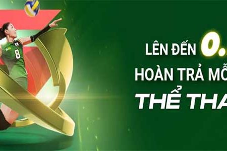 Nhận ngay hoàn trả mỗi ngày tại THỂ THAO 5 lên đến 0.50% tại FB88